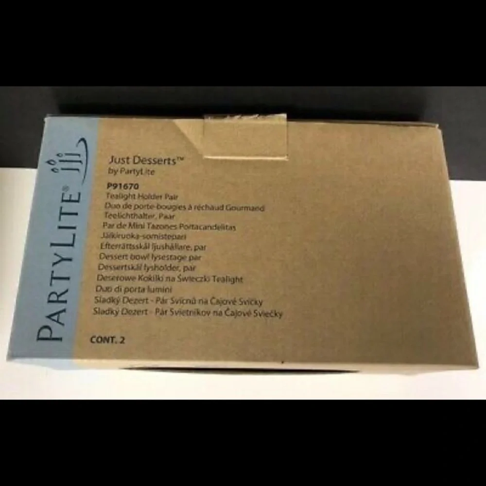PartyLite Just Deserts P91670 Tealight Holder NEW